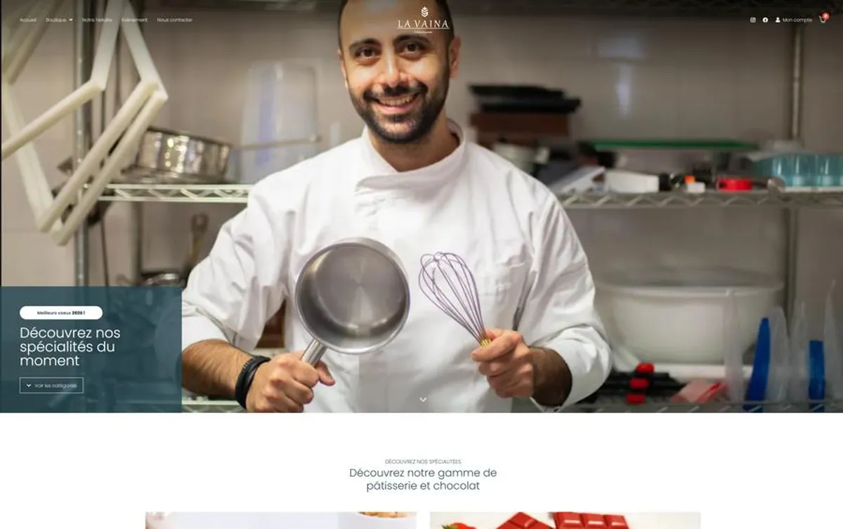 L’ancien accueil du site de La Vaina, en août 2026 : le chef dans le laboratoire